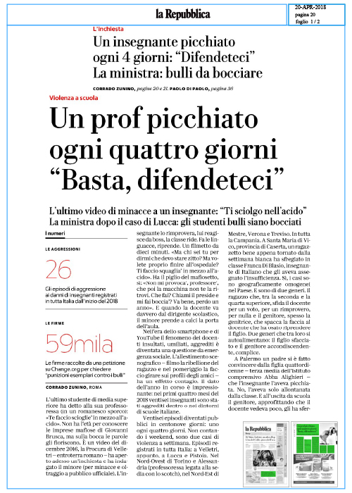 Un-prof-picchiato-ogni-quattro-giorni---Basta,-difendeteci--LA-REPUBBLICA